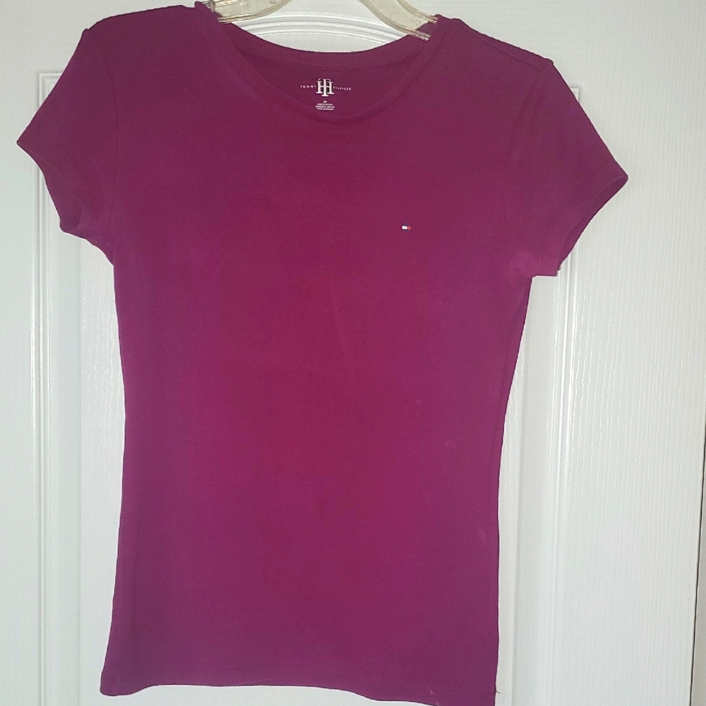 Tommy Hilfiger  Tee Magenta  Women's Sz S/P